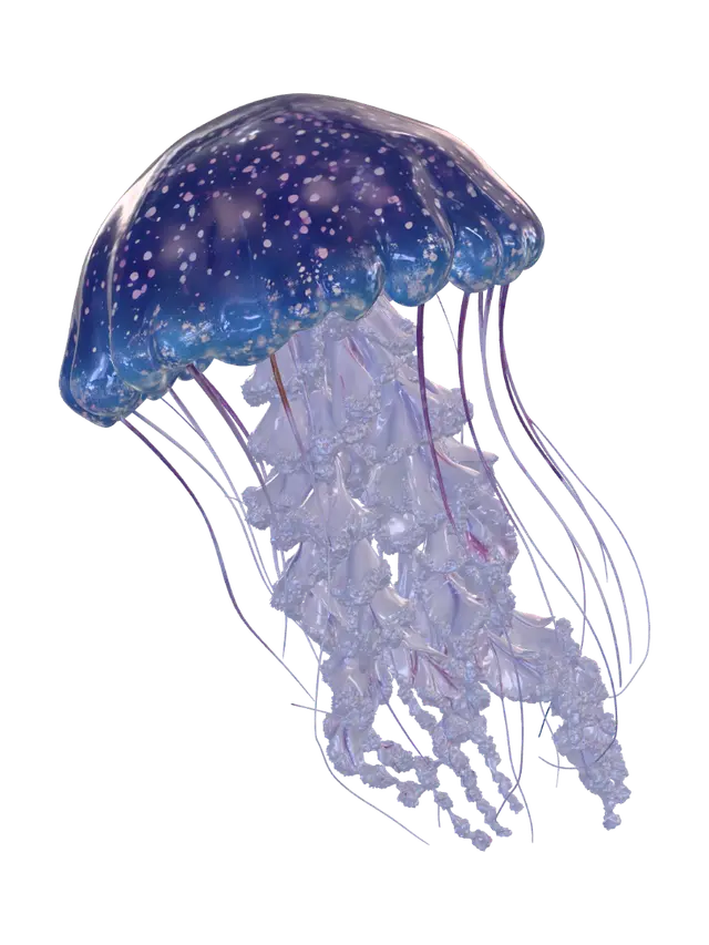 Nebula Jellyfish - Dreamlike 3D model, vytvořený pomocí AI
