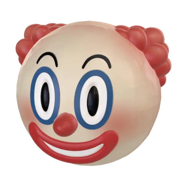 3D model for Clown Emoji