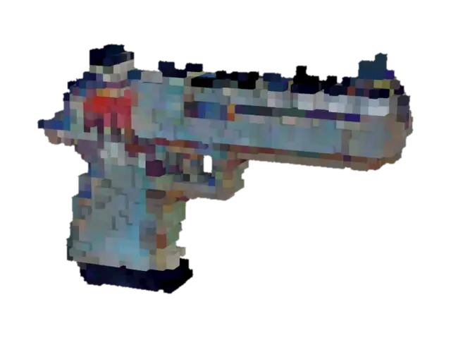 A realistic 3d model of a 50. Desert Eagle - Deserteagle 3D model, vytvořený pomocí AI
