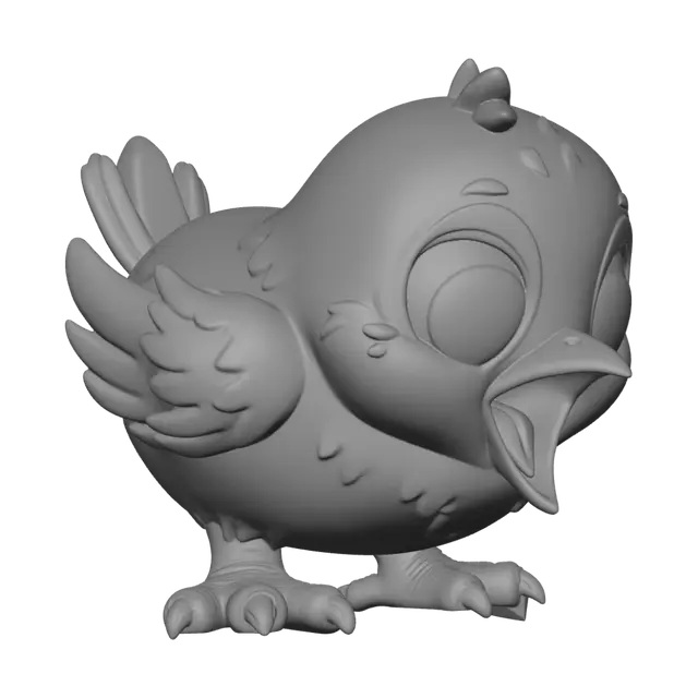 3D model for Surprised Chick