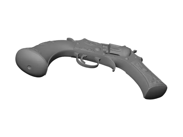 3D model for gangster pistol