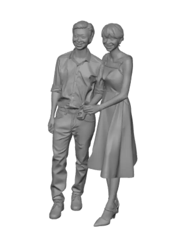 3D model for Elegant Evening Couple
