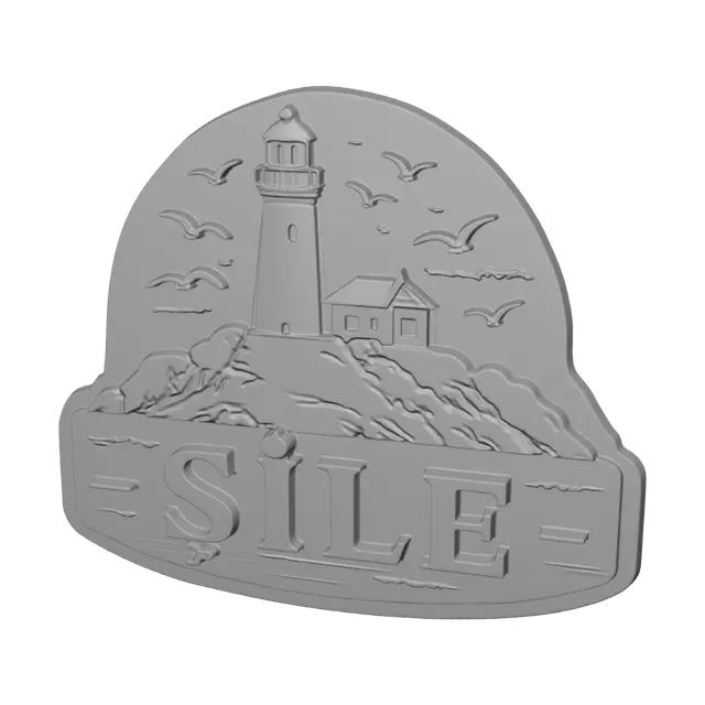 3D model for Sile Lighthouse on the Rocks