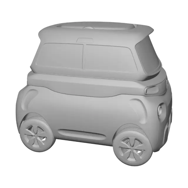 3D model for Grey Citroën Microcar