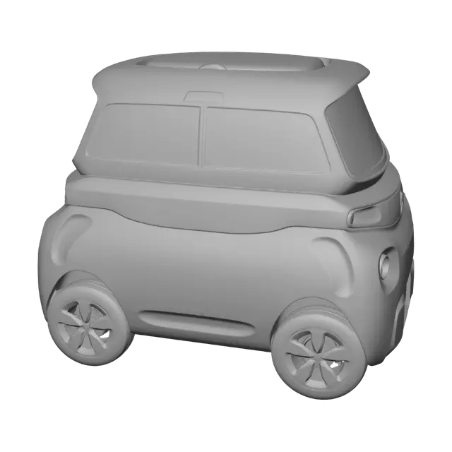 3D model for Grey Citroën Microcar