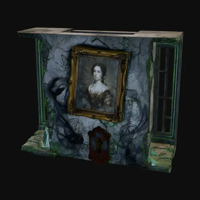 3D model for For the object: Specific features on the wall (e.g., a locked door, a broken window, a portrait, a symbol carved into it).
For the style: More specific artistic styles (e.g., "Victorian gothic," "abandoned asylum," "witch's lair," "post-apocalyptic ghost town").
For the color: More precise color details (e.g., "faded sepia tones," "iridescent slime green," "charred black," "moonlit blue").
For the material: More detailed material properties (e.g., "rotting flesh," "petrified wood," "rusty metal," "broken glass shards," "living shadows").
For the aesthetic: The overall mood or atmosphere (e.g., "creepy and subtle,"