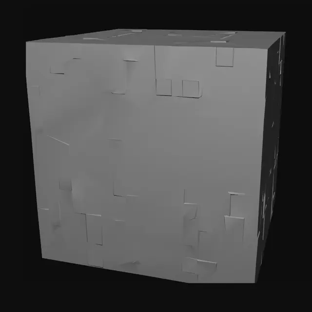 3D model for Cross-Section Log Block