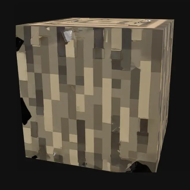 3D model for Cross-Section Log Block