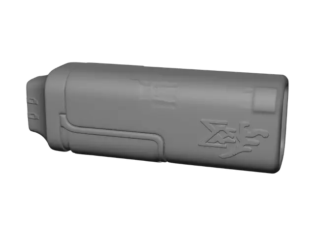 3D model for Amber Oil Vape Cartridge
