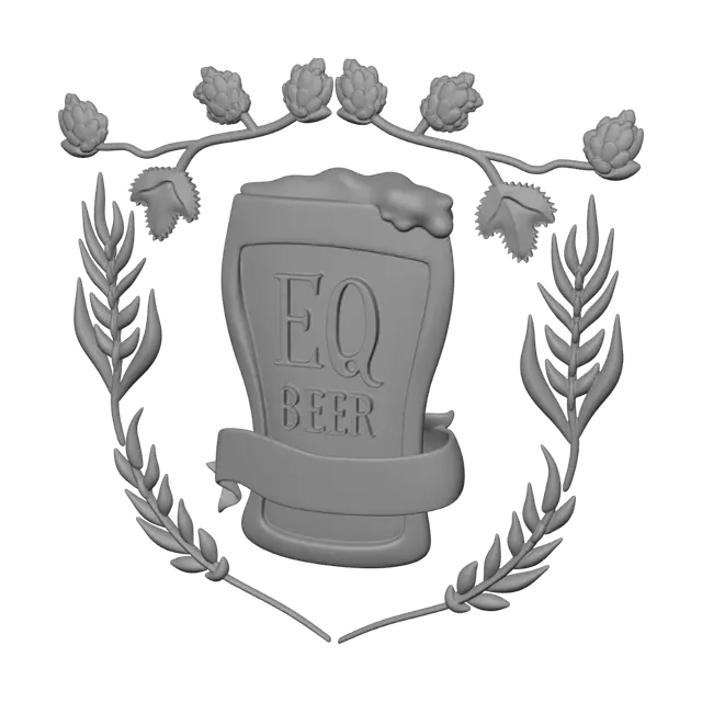 3D model for EQ Beer Festival Logo