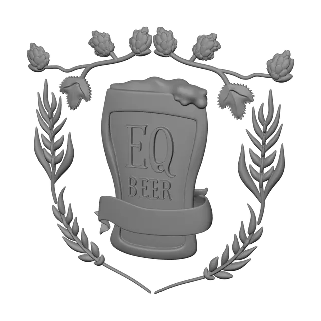 3D model for EQ Beer Festival Logo