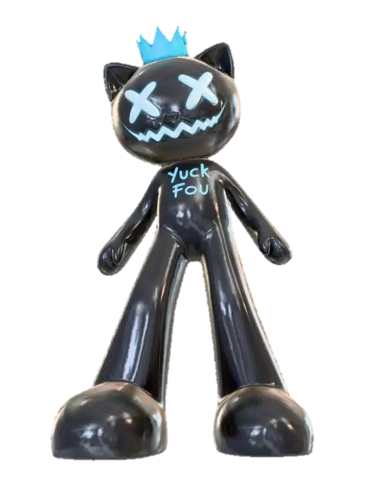 yuck fou blue - Visuals 3D model, vytvořený pomocí AI