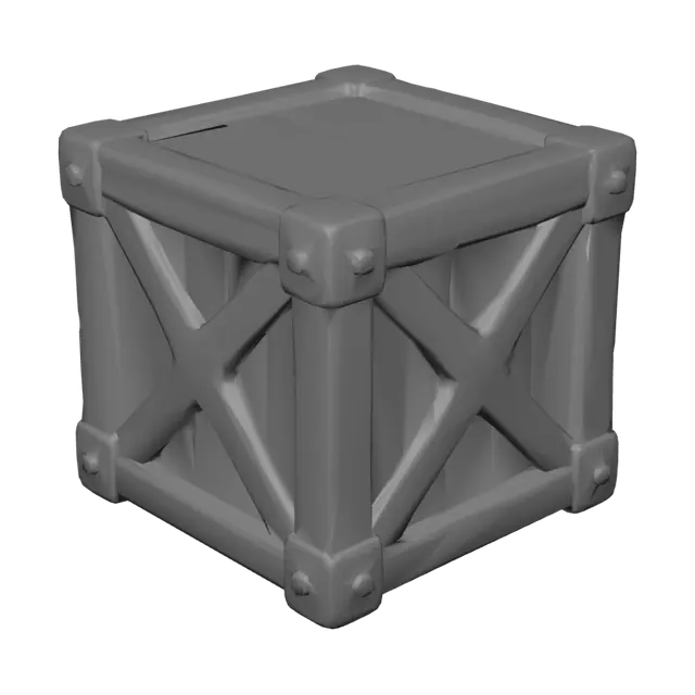 3D model for Sturdy Wooden Crate