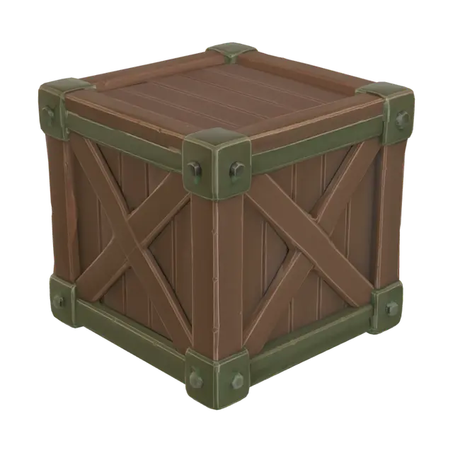 3D model for Sturdy Wooden Crate