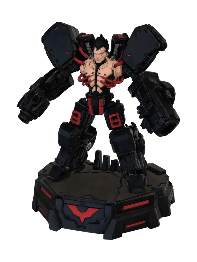 DAVID MARTINEZ CYBERPUNK - Cybernetics 3D model, vytvořený pomocí AI