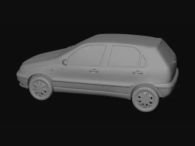 3D model for Hatchback Car Blueprint