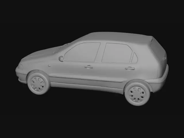 3D model for Hatchback Car Blueprint