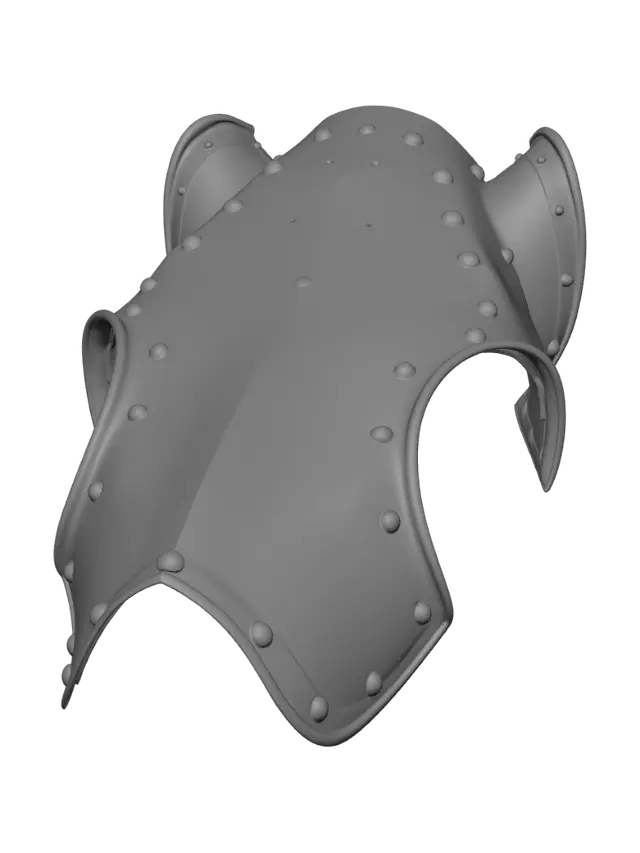 3D model for Rusted riveted breastplate