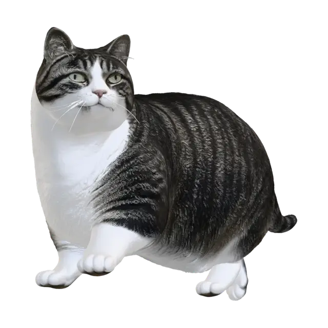 Modello 3D Patrolling Tabby - Catmodel, generato dall’IA