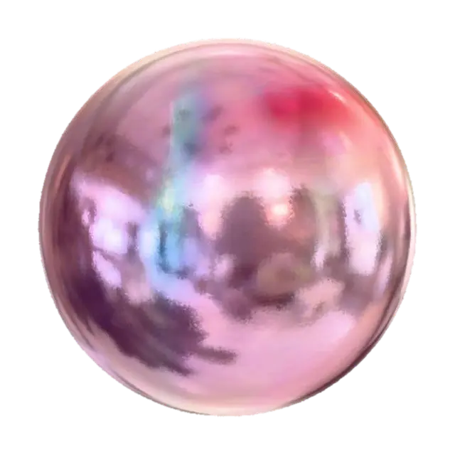 Luminous Transparent bubble 3D model, vytvořený pomocí AI