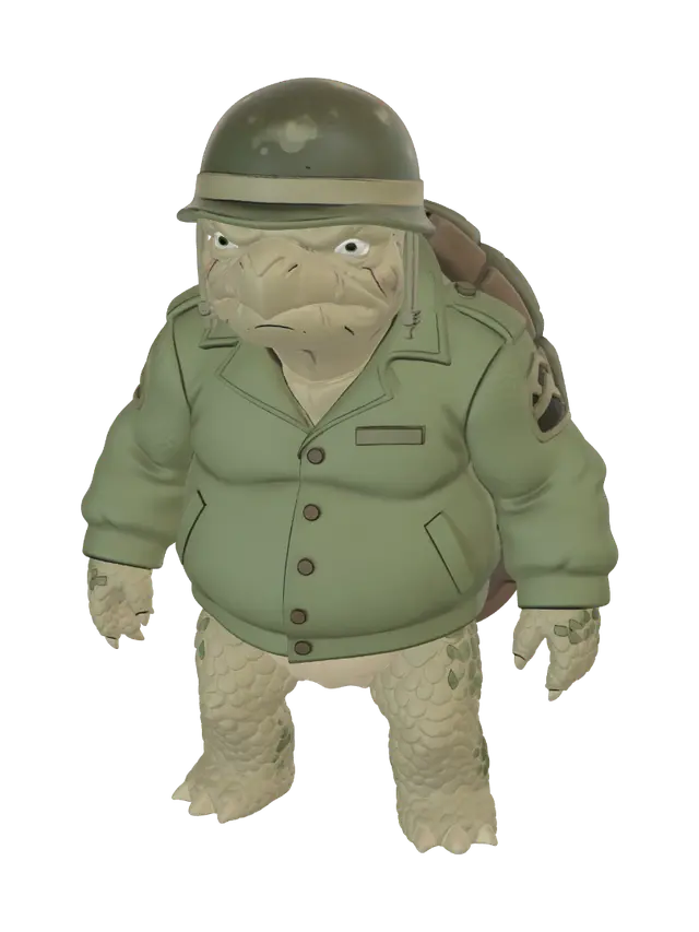 Stake Morandi - Lineart 3D model, vytvořený pomocí AI