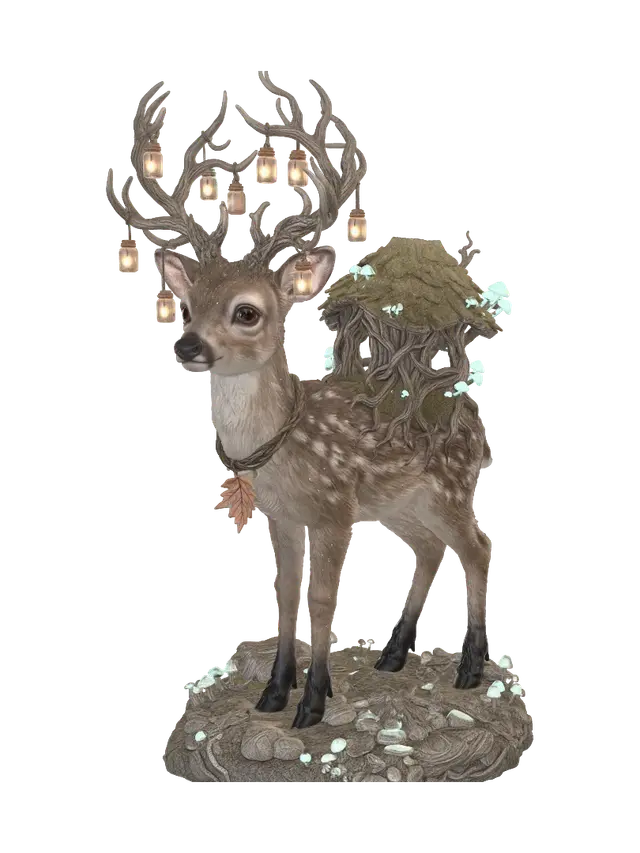 Deadbeat - Fawn 3D model, vytvořený pomocí AI