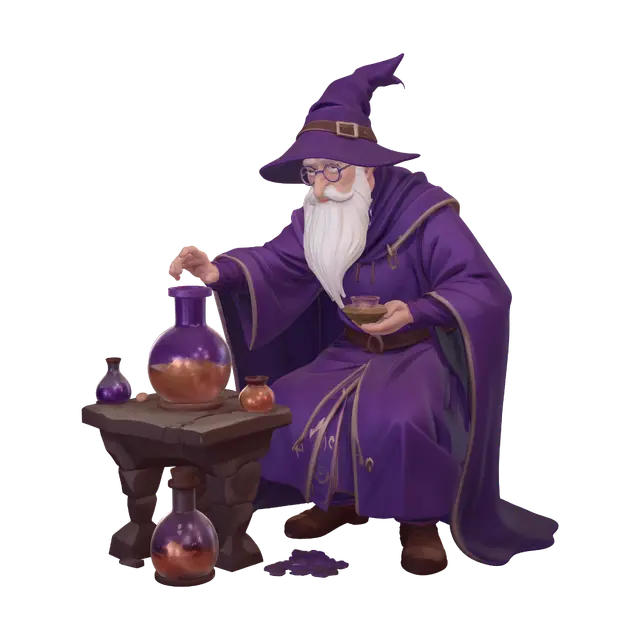3D model for The Violet Alchemist