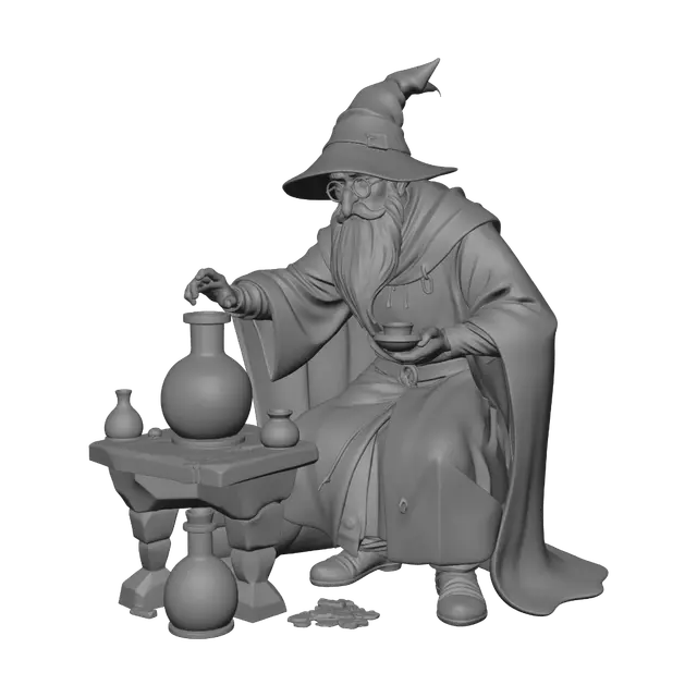 3D model for The Violet Alchemist