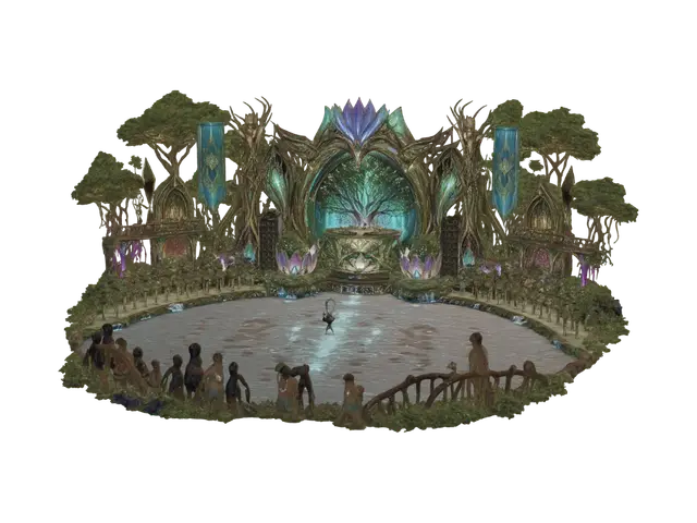 3D model for Enchanted Lotus Lake
