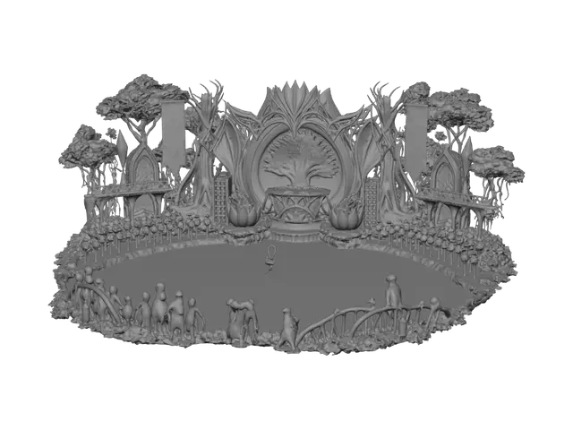 3D model for Enchanted Lotus Lake