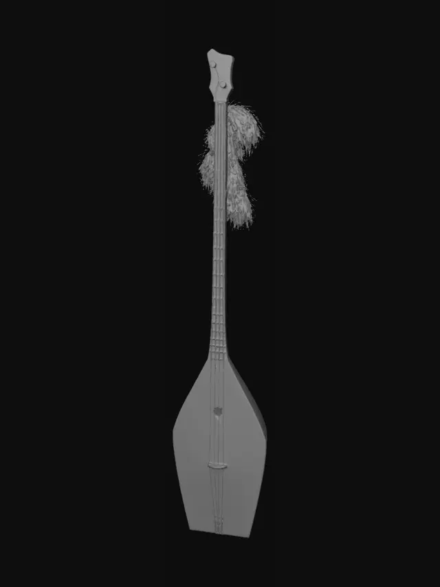3D model for Feathered Lute by the Antique Cabinet