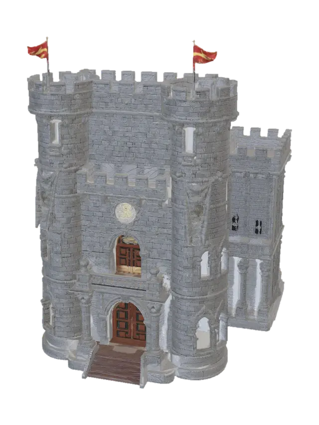 Modello 3D Rpg Castle - Campground, generato dall’IA