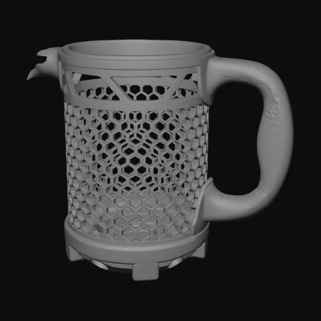 3D model for Honeycomb Mug