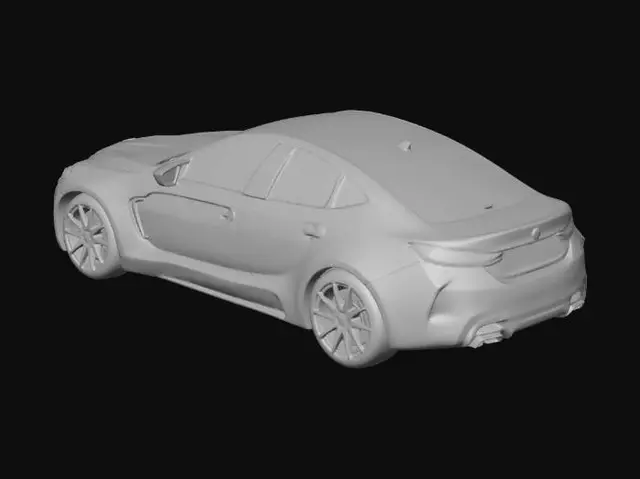 3D model for Split Neon BMW Front View