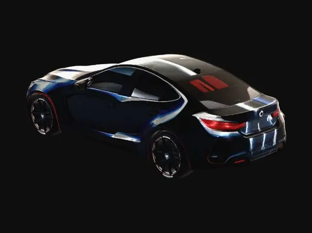 3D model for Split Neon BMW Front View
