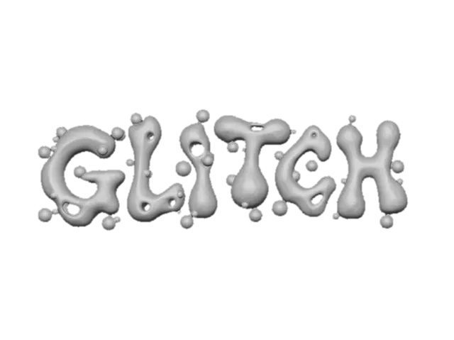 3D model for Liquid Chrome Alphabet