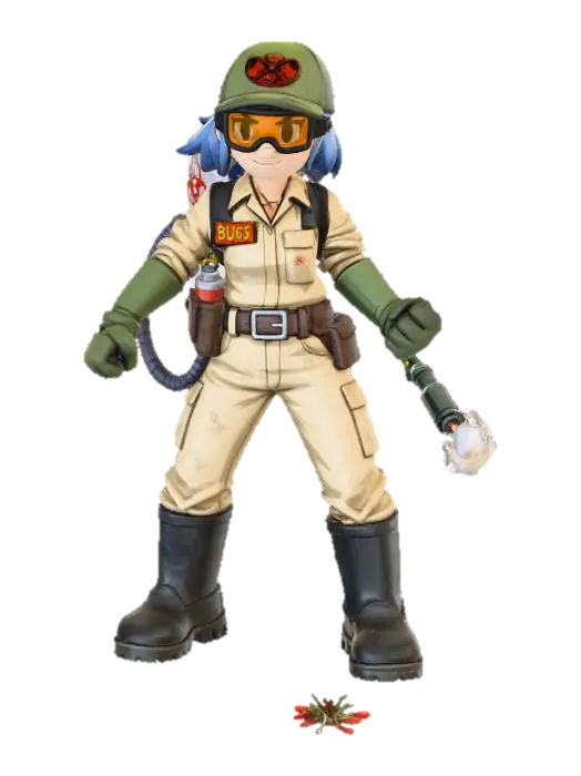Stompra (Bug Exterminator) 3D model, vytvořený pomocí AI