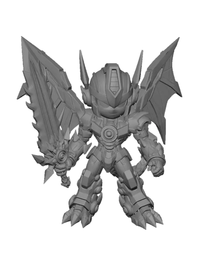 3D model for Dageon: Crimson Dragon Mech