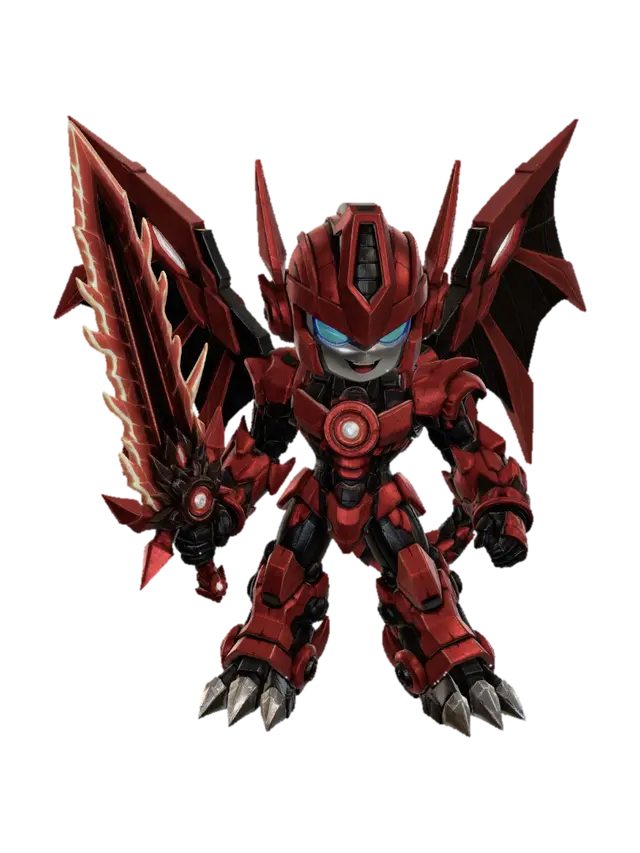 3D model for Dageon: Crimson Dragon Mech