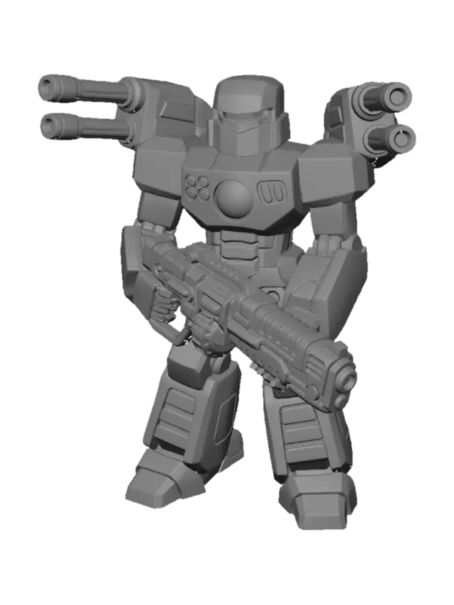 3D model for Make sure the legs match the same color and both shoulders have those twin cannons. Better gun for this guy to carry. Everything symetrical