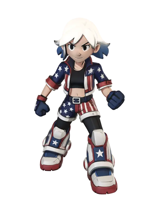 3D model for Star-Spangled Hero