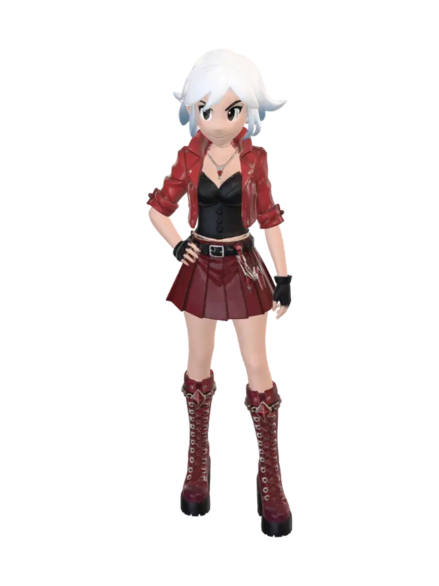 3D model for Crimson Moonlit Rendezvous
