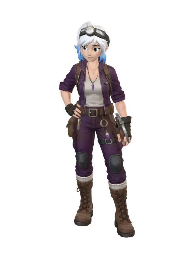 Elena Stone - Mother 3D model, vytvořený pomocí AI