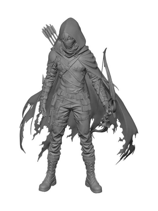3D model for Crimson Shadow Archer