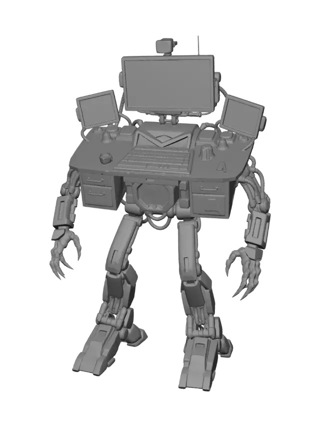 3D model for Screenwave: The Data Overlord