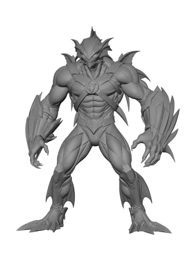 3D model for Make sure it all matches and it not uneven. Make sure his head and fin feet match as flat fin feet on both sides and make sure it's still blue and the same image right.