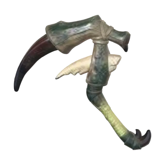 3D-модель toe biter scythe, сгенерированная ИИ