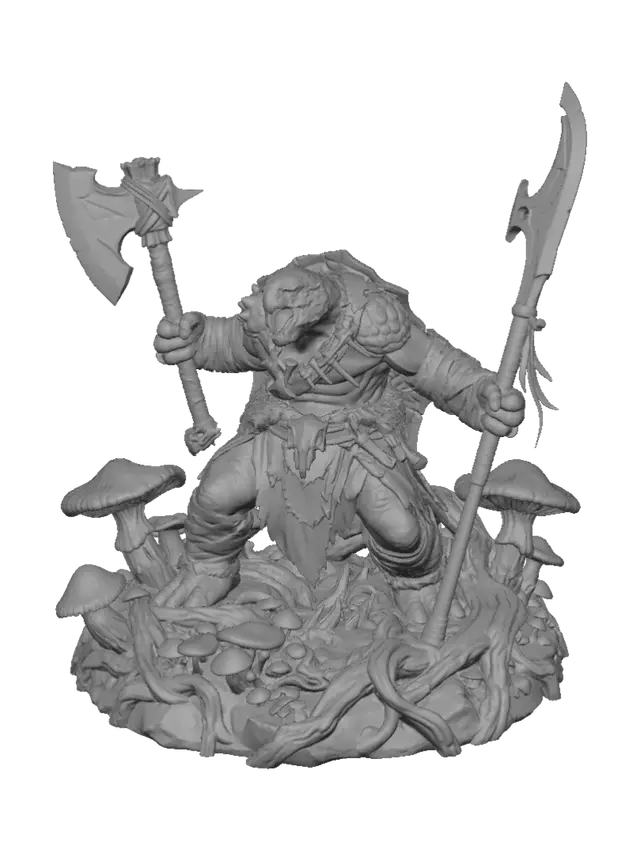 3D model for Mossbound Warlord of the Fungus Glade
