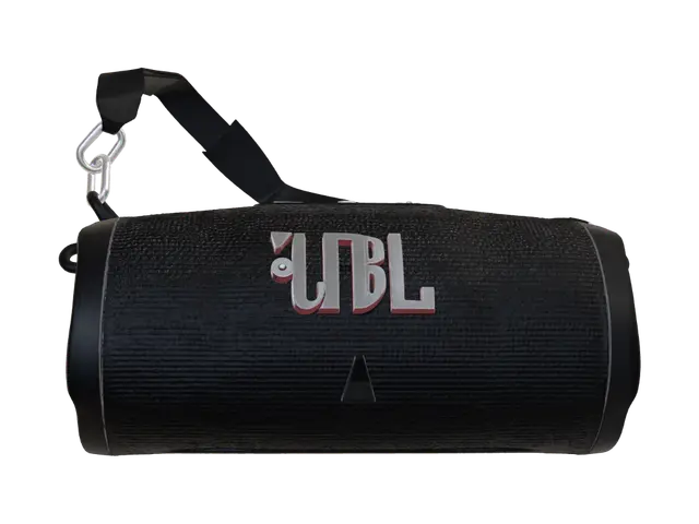 JBL Portable Speaker with Strap 3D model, vytvořený pomocí AI