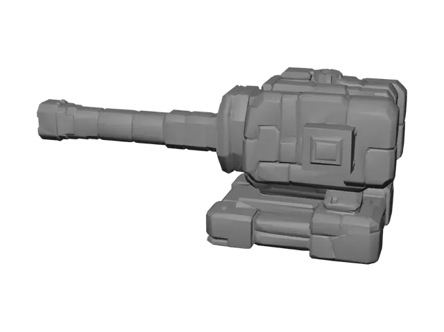 3D model for Blocky Siege Cannon